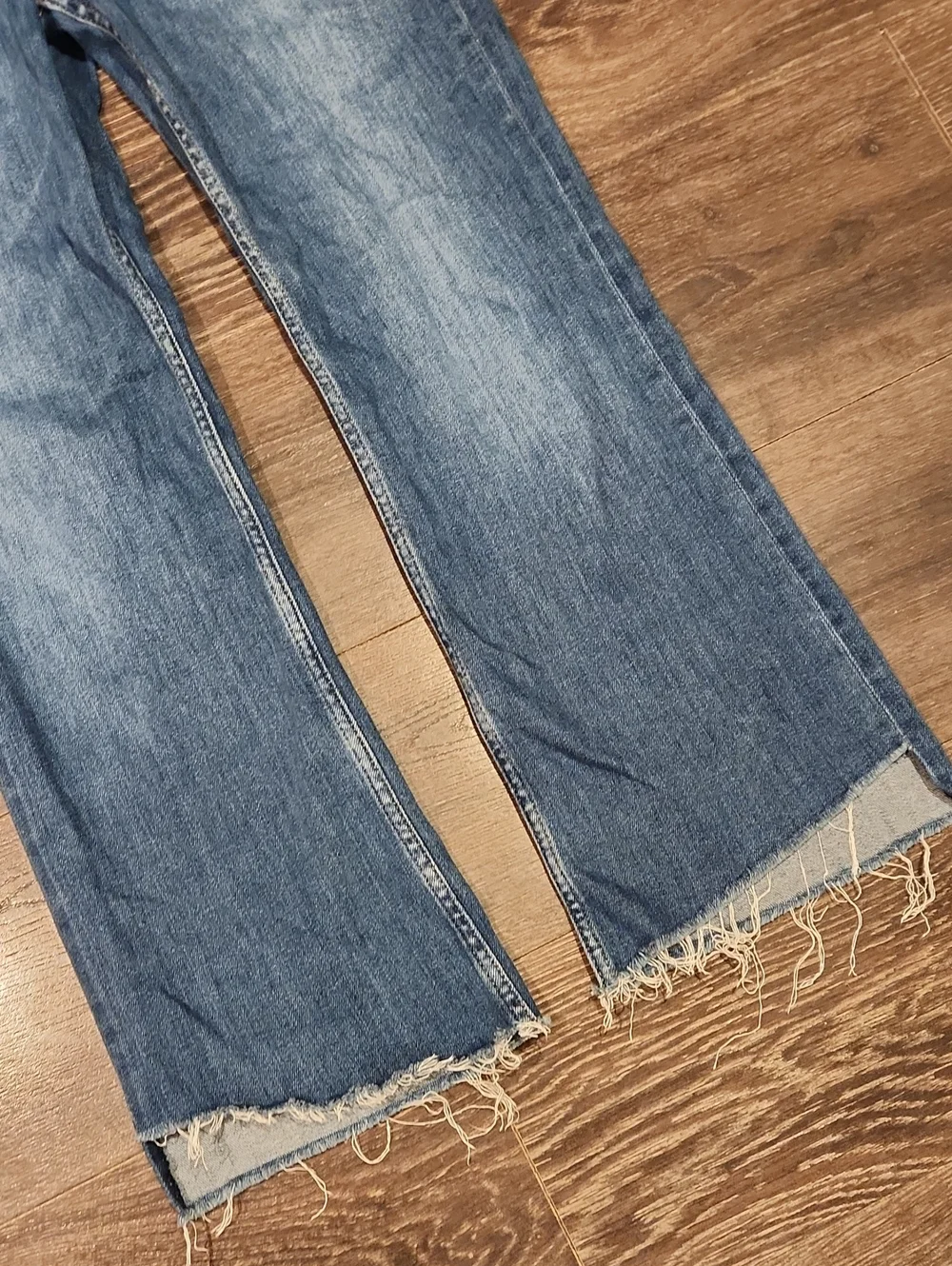 ❤️ RAG & BONE CASEY HIGH RISE ANKLE FLARE JEANS, JINX WASH WITH SLANTED STEP HEM